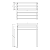 Decor Walther HT 9 Полотенцедержатель тройной 70x75см, напольный, цвет: хром