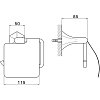 CISAL Cherie Бумагодержатель с крышкой, подвесной, цвет: хром