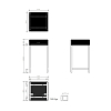 Decor Walther DW 64 Табурет 30x30x52cм, цвет: хром/белый
