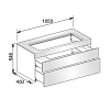 Keuco Edition 400 Комплект мебели 105x53.5x54.6 см, подвесной, цвет: антрацит