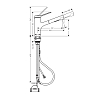 Hansgrohe Zesis M33 Смеситель для кухни, 1 отв., с вытяжным душем, sBox lite, цвет: хром