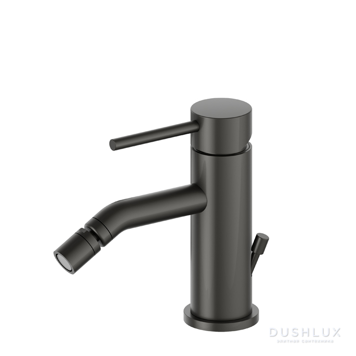 Фото Newform XT Смеситель для биде, 1 отв., с донным клапаном, цвет: carbon satin