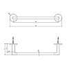 Gessi Tondo Полотенцедержатель, 30 см, цвет: Black XL