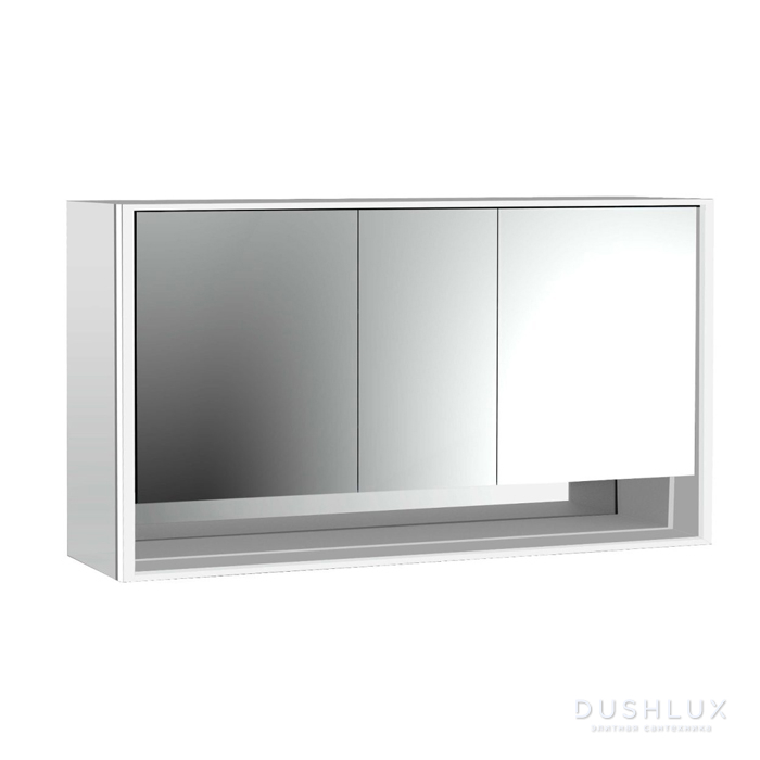 Фото Emco Loft Зеркальный шкаф 160см., с подсветкой LED с с ниж.отделением навесная модель, 3-дверки зеркальная задняя стенка