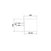 Treemme TAG# Quadra Стакан подвесной, цвет: белый