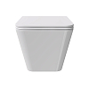 Alice Hide Square Унитаз 55х35см., подвесной, безободковый, без сиденья и крышки, цвет: белый глянцевый