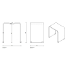 Decor Walther DW 80 Табурет 40x30x46см, акрил, цвет: белый