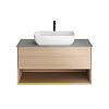Kerama Marazzi Plaza Modern Тумба 100x48см., подвесная, 1 ящик, цвет: дуб виченце