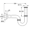 Grohe Сифон 1 1/4 для биде, цвет: хром