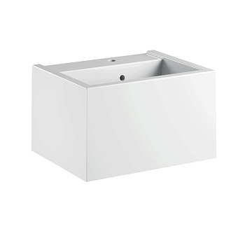 Kerasan Kanaal Раковина 60x46.5см., подвесная, 1 отв., цвет: белый глянцевый