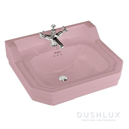 Фото Burlington Bespoke Раковина 56x47см., подвесная, с 1 отв., цвет: Confetti Pink