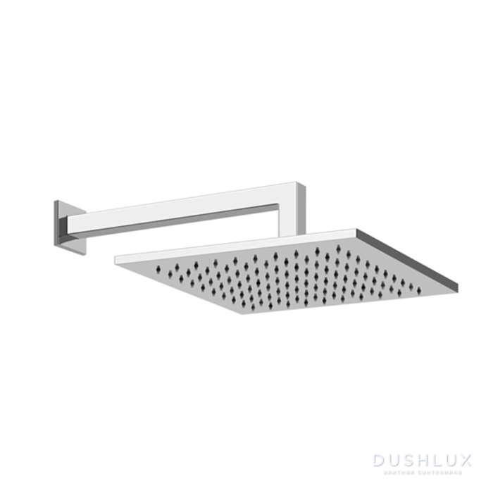 Фото Gessi Emporio shower Верхний душ 30х30см., подвесной, поворотная, с защитой от известкового налёта, цвет: хром