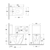 Kludi Resa S Унитаз моноблок 62x34см, безободковый, spiralflush, цвет: серо-бежевый матовый
