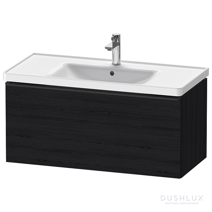 Фото Duravit D-Neo Тумбочка подвесная 98.4x44x45.2 см, раковина, 1 ящик, цвет: Black Oak