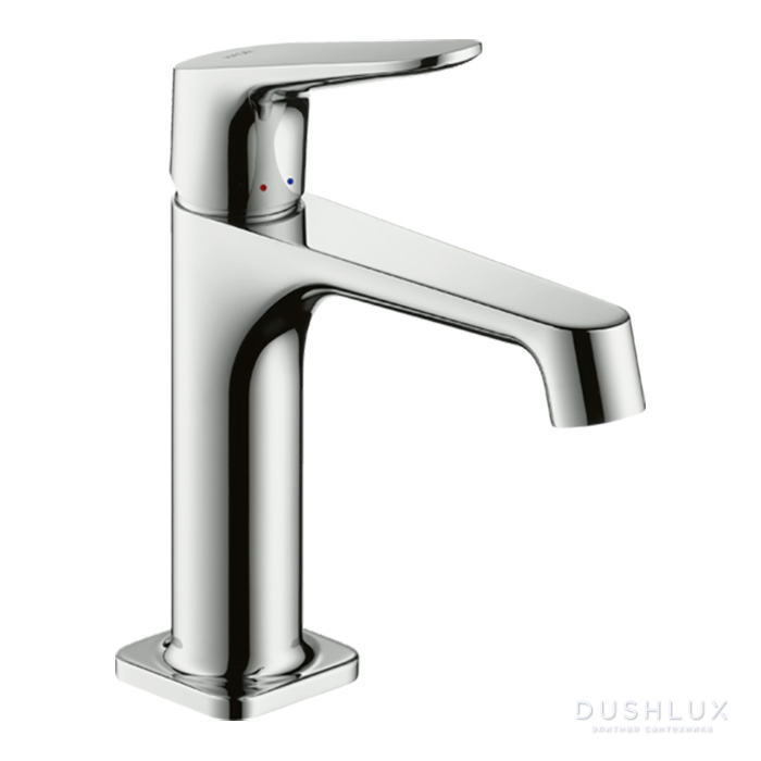 Фото Axor Citterio M Смеситель для раковины, на 1 отв., излив 12.8см, с донным клапаном, цвет: хром