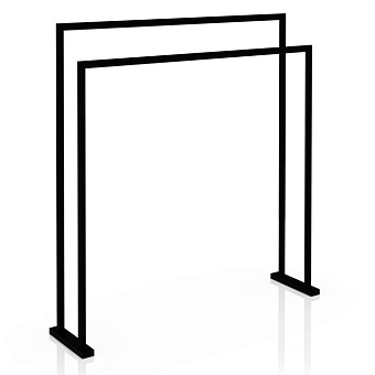 Decor Walther HT 5 Полотенцедержатель двойной 70x75см, напольный, цвет: черный