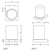Decor Walther Contract Стакан для зубных щеток, подвесной, цвет: черный