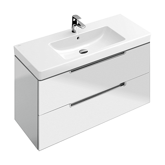 Villeroy&Boch Subway 2.0, Тумба под раковину, размер 78.7x52x44.9см., подвесная, цвет: белый
