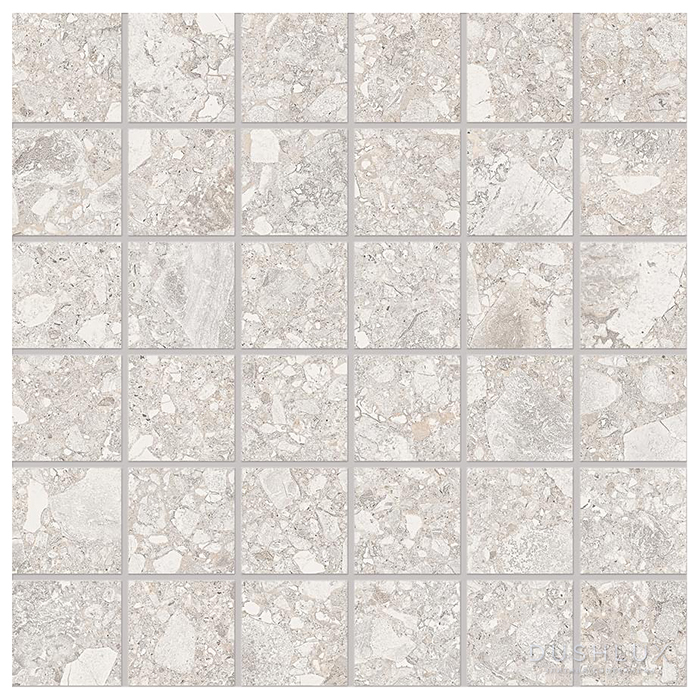 Фото Ergon Lombarda Керамогранит 30x30x0.95см, универсальная, неглазурованный, цвет: Mosaico Bianco Lappato