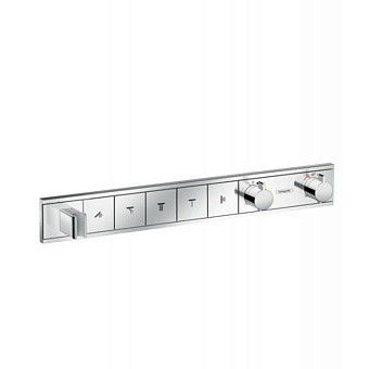 Hansgrohe RainSelect Встраиваемый термостат для душа на 5 источника, с держ. душа (внешняя часть), цвет: хром