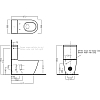 Hatria Fusion Унитаз напольный, 35.5x67см., безободковый, цвет: белый