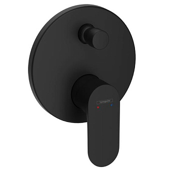 Hansgrohe Rebris S Смеситель для ванны, однорычажный, скрытого монтажа, монтаж с iBox universal, цвет: матовый черный