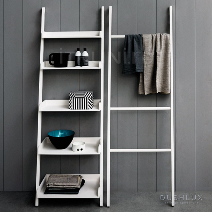 Фото Agape Stairs Полотенцедержатель с пятью полками 60x180 см, подвесной, цвет: белый