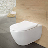 Villeroy&Boch Subway 2.0, Унитаз подвесной, с открытым смывным краем Compact, DirectFlush, горизонтальный выпуск, не подходит для установки со смывными кранами, 37x56см, цвет: белый