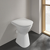 Villeroy&Boch Vicare Унитаз 36х49х46см., напольный, горизонтальный смыв (с полкой), DirectFlush, цвет: альпийский белый