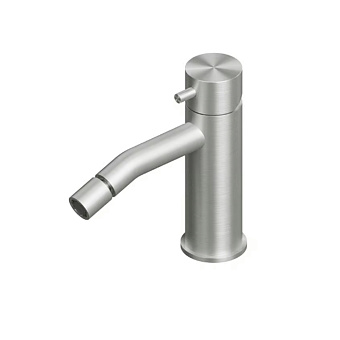 QuadroDesign Source Смеситель для биде, 1 отв., цвет: brushed stainless steel