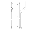 Hansgrohe Unica Штанга для душа E, 90см со шлангом, цвет: хром