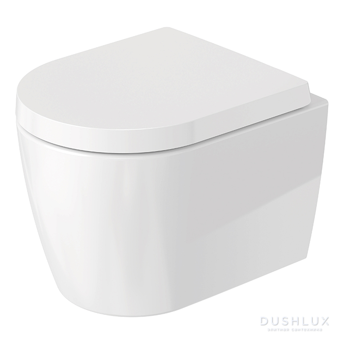 Фото Duravit ME by Starck Унитаз 37x48см., подвесной, Rimless, Durafix, цвет: белый
