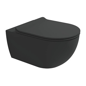 Flaminia App Унитаз подвесной 54x36x27см, с системой GoSilent, цвет: Carbone