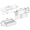 Keuco Edition 11 Planning Комплект мебели 140x53.5x35 см, подвесной, цвет: антрацит