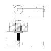 Gessi Anello Держатель туалетной бумаги, подвесной, цвет: Finox Brushed Nickel