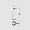 Colombo Plus Дозатор для жидкого мыла, настольный, металлический, цвет: PVD vintage матовый