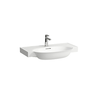 Laufen New Classic Раковина 80х48х16.5 см, 1 отв., с переливом, накладная, овальная, цвет: белый матовый