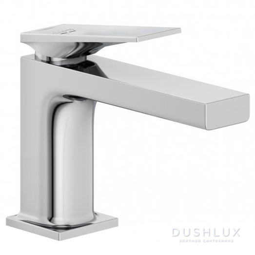 Фото Kludi Decus Смеситель для раковины, 1 отв., с донным клапаном PUSH-OPEN, цвет: хром