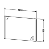 Duravit Xsquare Зеркало 120x3.3xh80см с LED подсветкой, подогревом, диммером