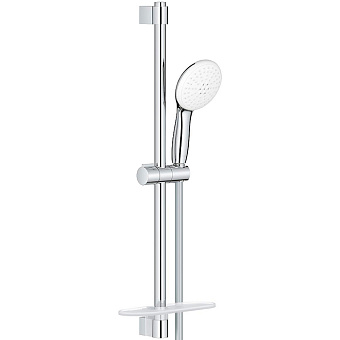 Grohe Tempesta 110 Душевой гарнитур: душевая штанга 60см, шланг для душа 175см и полочка, цвет: хром