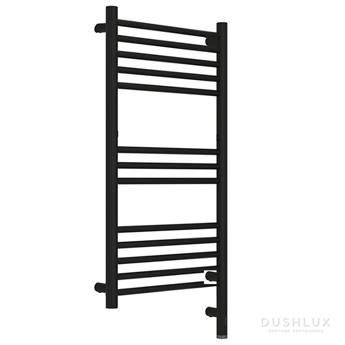 Фото Neoinox Rondo Полотенцесушитель 75x60см, электрический, box, цвет: черный матовый