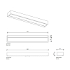 Decor Walther Box 60 N LED Светильник настенный 60x10x5см, светодиодный, 1x LED 32W, цвет: золото матовое