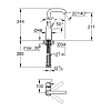 Grohe Essence, Смеситель для раковины, цвет: хром