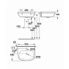 Grohe Euro Ceramic Раковина 55 см, 1 отв., подвесная, цвет: белый