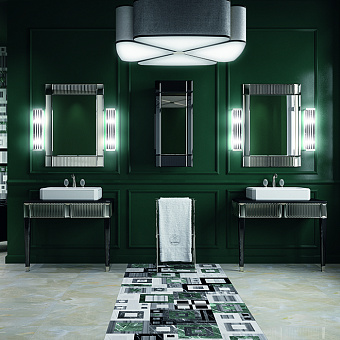 Oasis Rialto Комплект мебели напольный, №2, L98xP51x H:200см, цвет: black glass/хром