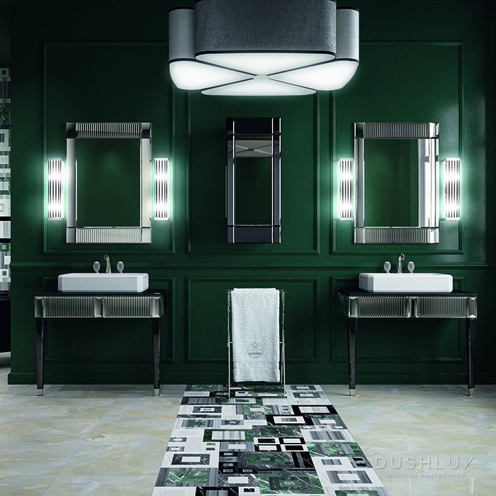 Фото Oasis Rialto Комплект мебели напольный, №2, L98xP51x H:200см, цвет: black glass/хром
