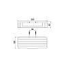 Treemme TAG# Quadra Полочка-решетка 30 см, цвет: черный