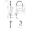Dornbracht Tara Ultra Смеситель для раковины, на 1 отв., Profi, цвет: платина