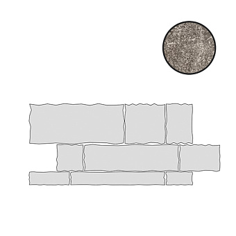 Ergon Oros Stone Керамогранит 130x60x0.95см, универсальная, неглазурованный, цвет: Multi Prestige Brecciato Anthracite