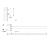 Decor Walther Mikado HTH1 Полотенцедержатель 40см., поворотный, подвесной, цвет: золото